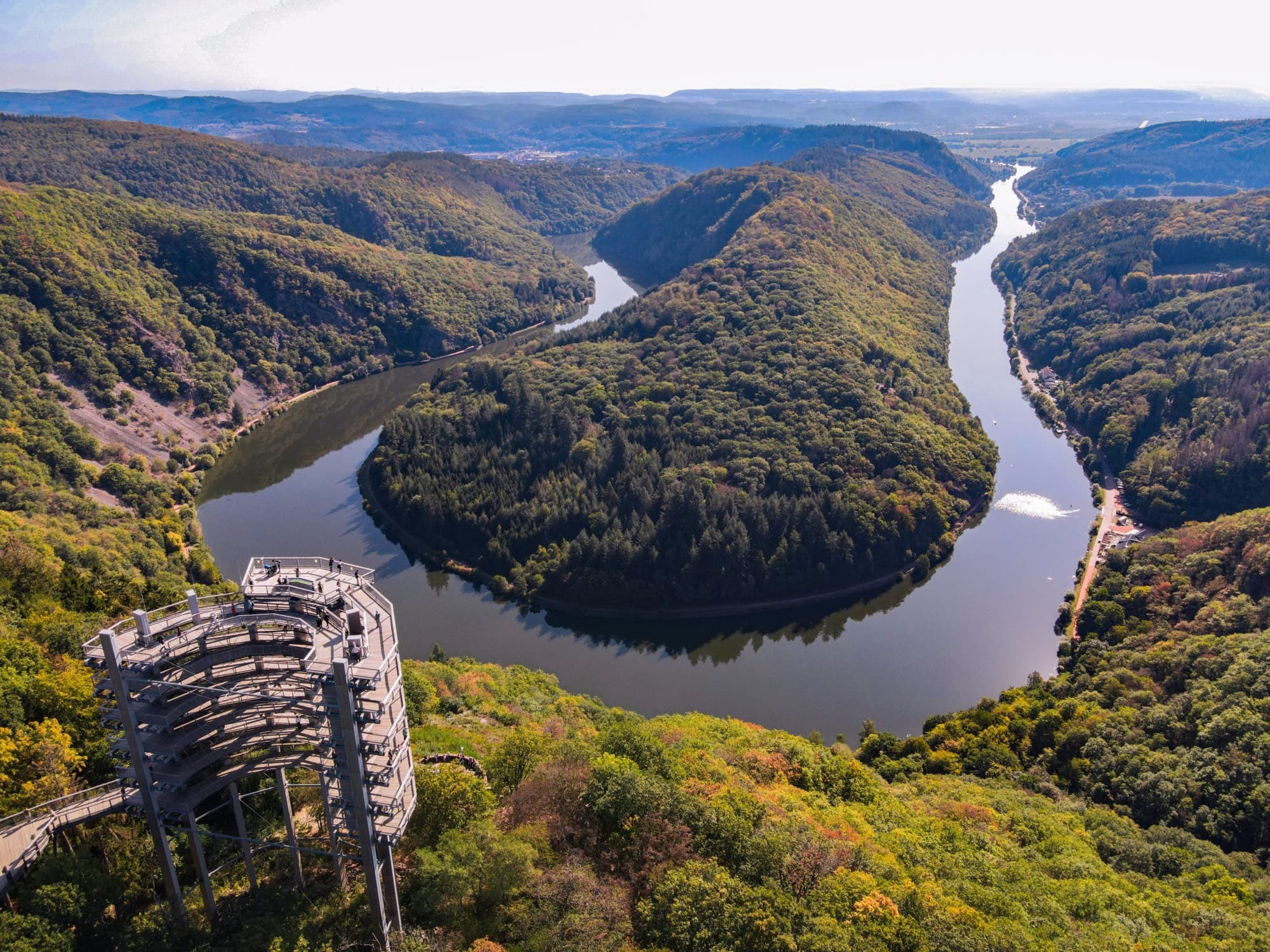 Die Saarschleife bei Mettlach im Saarland